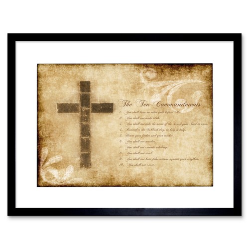 Ten commandments cross - 10,