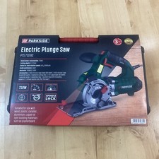 Parkside Electric Plunge Saw PTS 710 B2 suitable for use with wood plastic