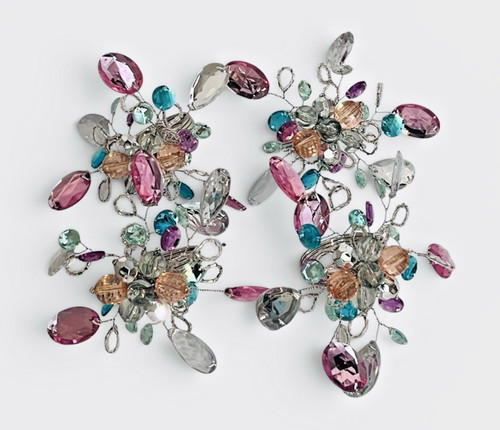 Set beaded napkin rings - beaded,