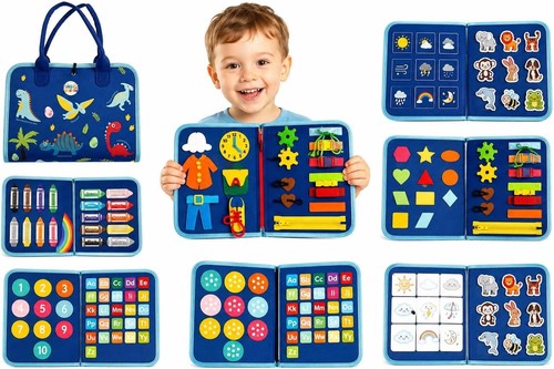 Montessori busy board - board, sensory