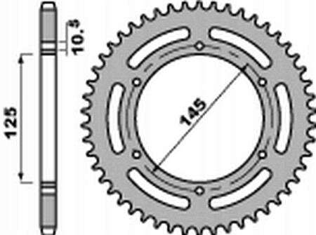 Pbr rear sprocket - pbr,