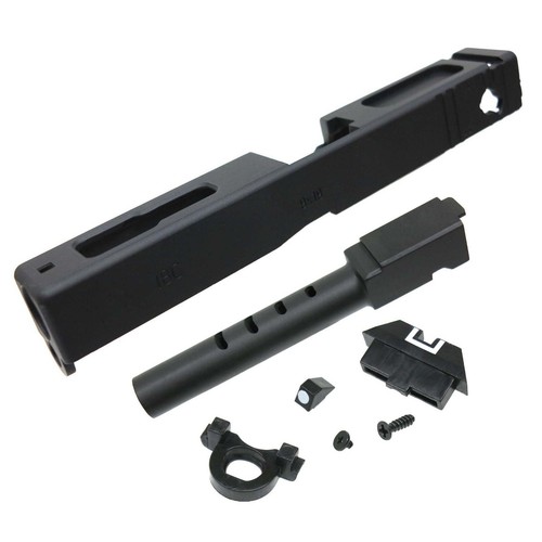 Metal slide set with - e&c, front