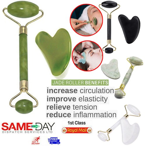 Facial massage kit jade - kit, roller