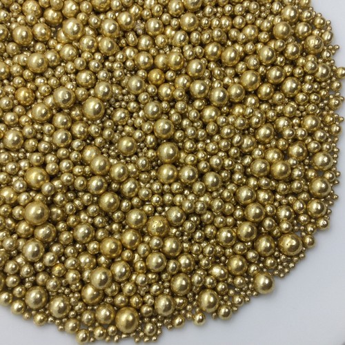 Metallic gold sprinkles - sprinkles, edible