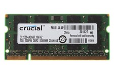 Memory RAM Crucial 2GB 2RX8