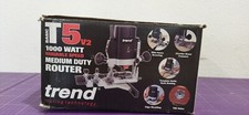 Trend T5eb 1/4 Inch Variable Speed Router 1000w 240v (UK PLUG)