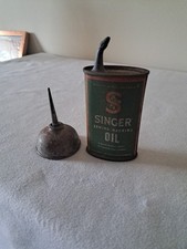 X2 Vintage Singer Minature Oil