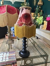 Flora - 8” Victorian Fringed Lampshade - House Of Hackney Artemis Velvet - Blush