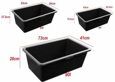 90L 80L 60L 40L Multi Tub Horse Duck Feed Bucket Equine Stable Water Trough Pet