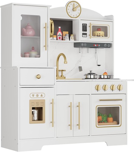 Wooden play kitchen set for - kitchen,