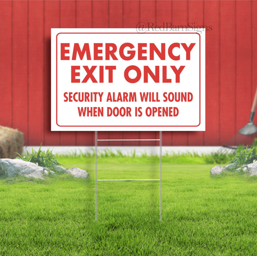 Emergency exit only security - exit,