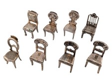 Set Of Eight Plated Place Card