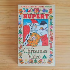 Rupert the Bear VHS The Christmas Video vintage 1993 - retro kids TV tape