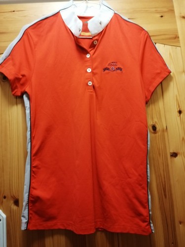Ladies equiline red show shirt - show,