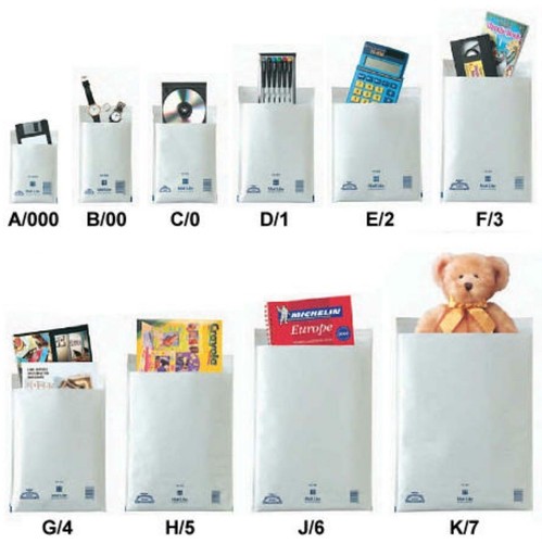 White padded bubble - white, envelopes