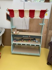 Le Toy Van Honeybake Shop Café Market Stand In Great Condition 