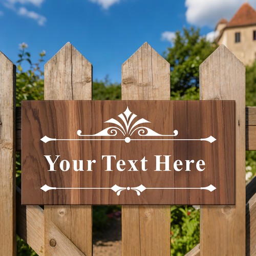 Personalised wooden hanging - wooden,