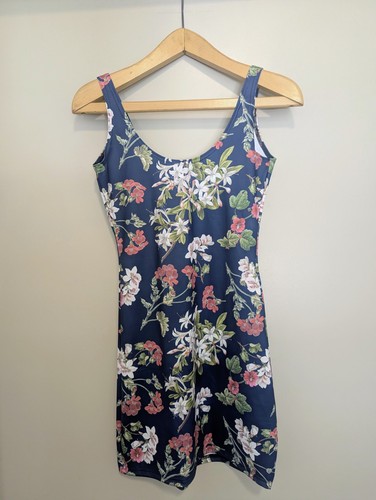 Gorgeous garden navy dress - garden,
