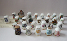 27 CHINA & METAL THIMBLES