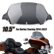 Smoke 10.5'' Wave Windshield Windscreen for 2014-2023 Harley Street Glide FLHX/I