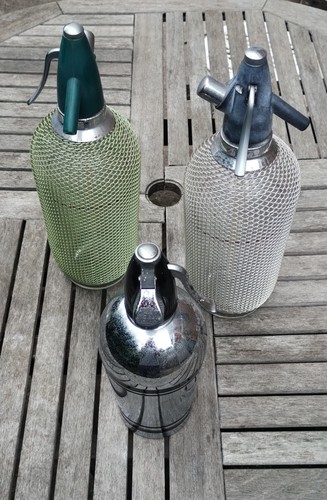 Vintage soda syphons - , x