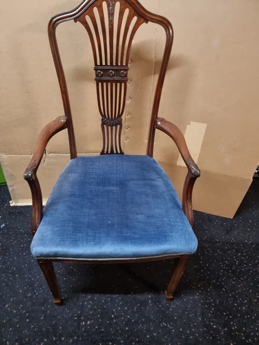 Edwardian mahogany armchair - edwardian,