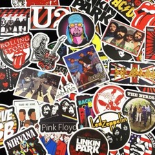 50 Rock Stickers Metal Punk