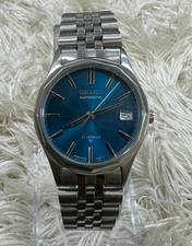 Seiko Automatic Metallic Blue Dial Wrist Watch For Mens Japan 6309