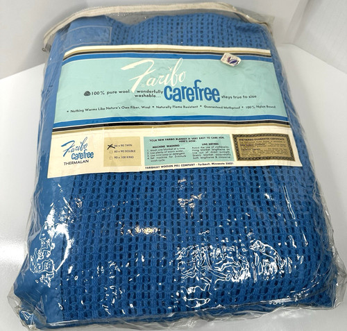 Vtg faribo blanket 100 - vtg.,