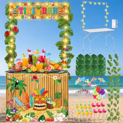 95pcs tiki bar hut kit - bar,
