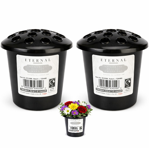 Grave pot with lid - pot,