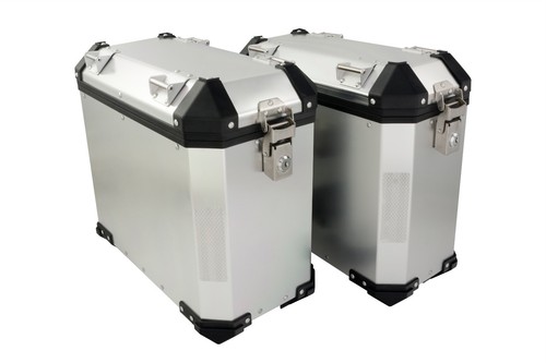 Aluminium panniers for - aluminium,