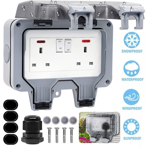 Ip66 waterproof outdoor - 13a, 2