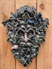 GREEN MAN LEAF FACE WALL TREE