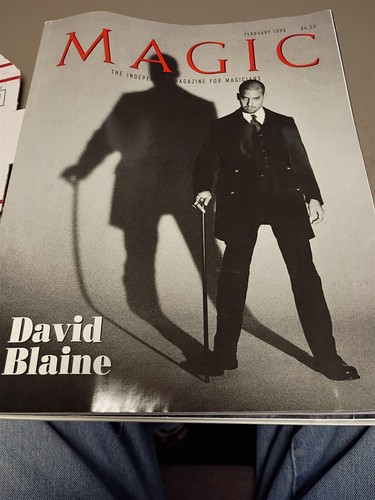 David blaine magic magazine - blaine,