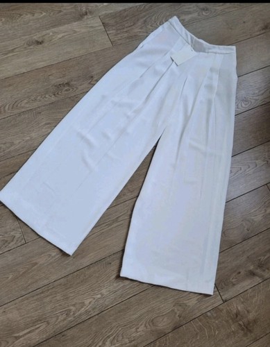 Zara oyster white palazzo - oyster,