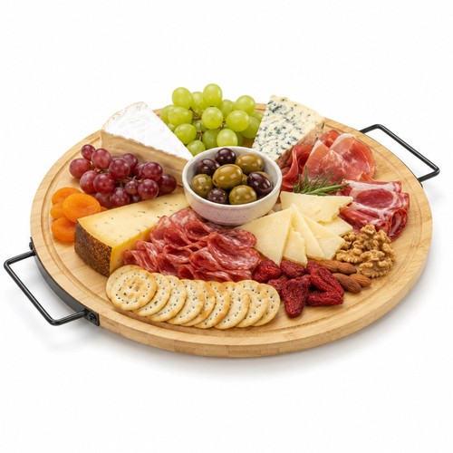 Bamboo lazy susan rotating - bamboo,