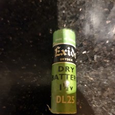 Exide Vintage Drydex dry Cell Battery 1 1/2 V 
