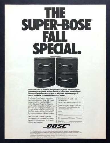1981 super bose system 802 - 1981,