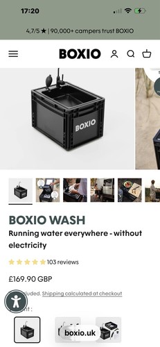 Portable sink boxio wash - -,