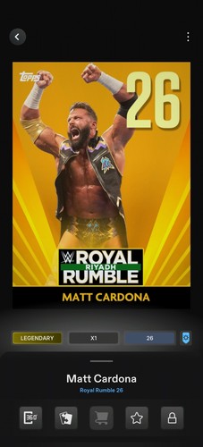 Topps wwe slam - *digital*, royal