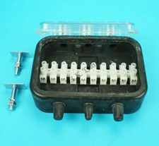 10 Way Rubber Waterproof Electrical Junction Box for Trailer Electrics # 2995