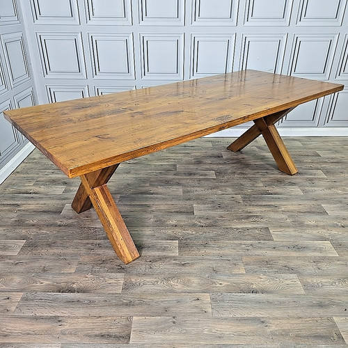 Large refectory dining table - dining,