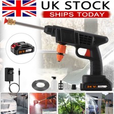 2 Battery Cordless Portable Car High Pressure Washer Jet Water Wash Cleaner Guns