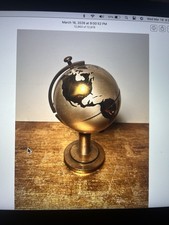 Rare antique brass globe