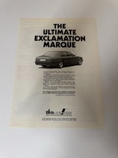 Original 1990 E38 BMW 750i 7 Series Hartge Magazine Advert Poster Wall Art Retro