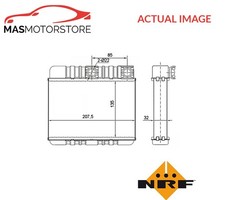 HEATER RADIATOR EXCHANGER LHD ONLY NRF 54277 A NEW OE REPLACEMENT