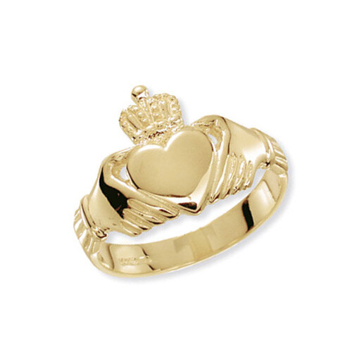 Men irish claddagh ring 9ct - claddagh,