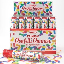 Party CONFETTI Cannons Poppers Shooter Wedding New Years Large 20cm Pack of 12