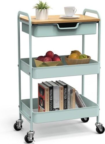 Tier storage trolley on - trolley,